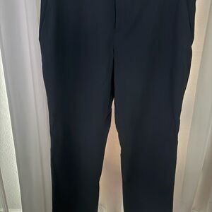 Perry Ellis Black Mesh-Lined Trousers